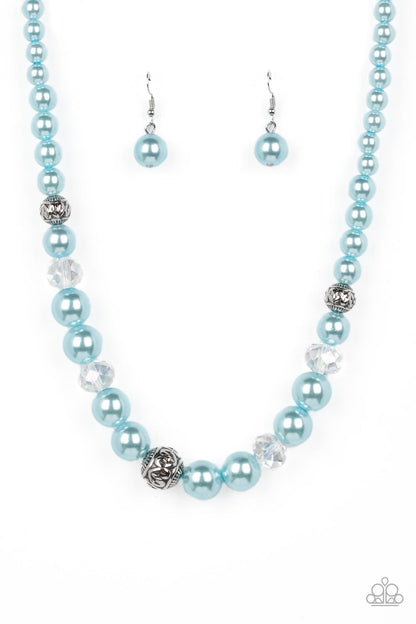 Paparazzi The NOBLE Prize Blue Short Necklace - P2RE-BLXX-391HG