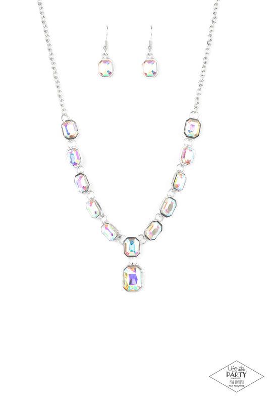 Paparazzi The Right To Remain Sparkly Multi Short Necklace