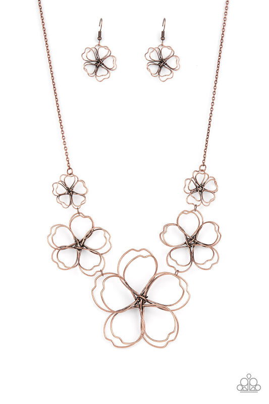 Paparazzi The Show Must GROW On Copper Short Necklace - P2WH-CPXX-173XX