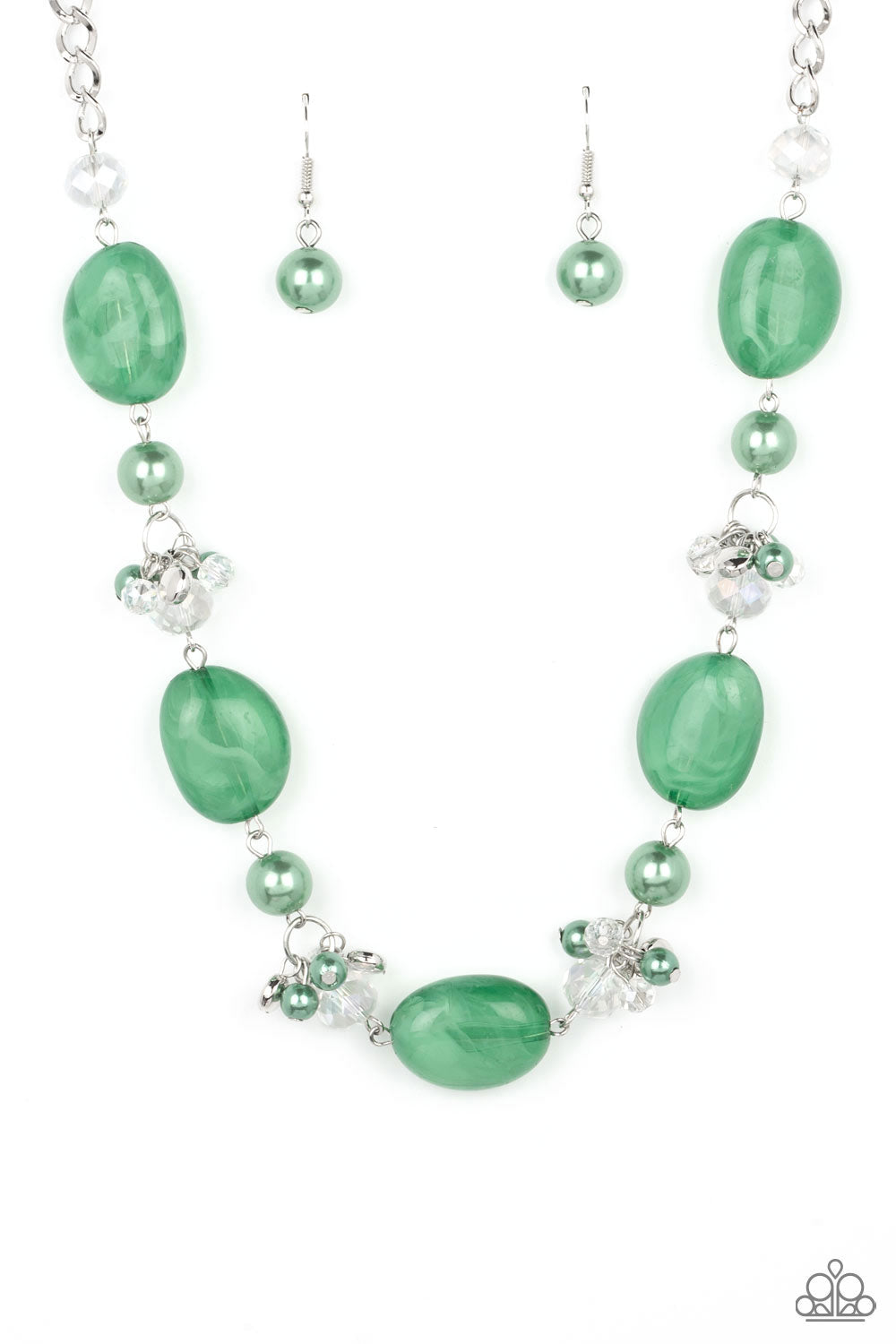 Paparazzi The Top TENACIOUS Green Short Necklace