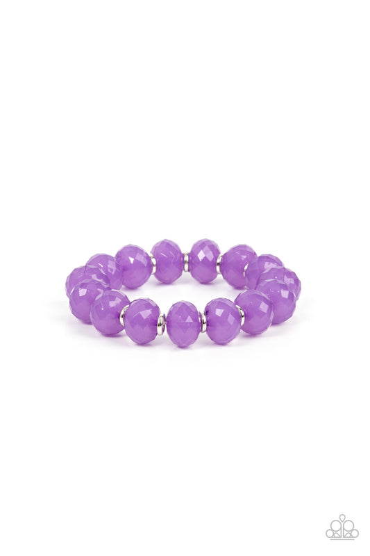 Paparazzi This is My Jam! Purple Stretch Bracelet - P9ST-PRXX-032XX