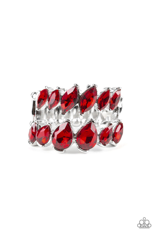 Paparazzi Timeless Tiers Red Ring