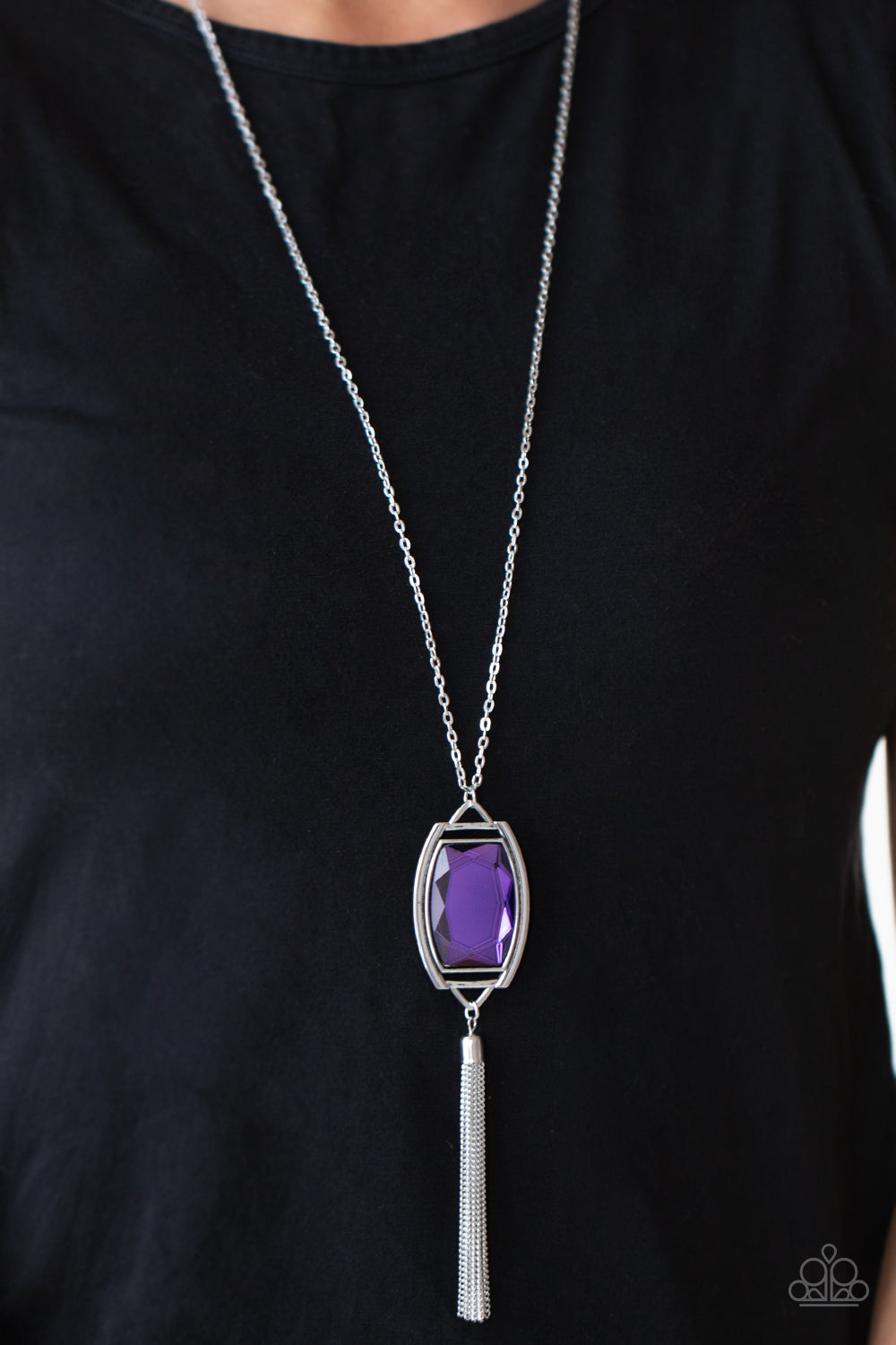 Paparazzi Timeless Talisman Purple Long Necklace