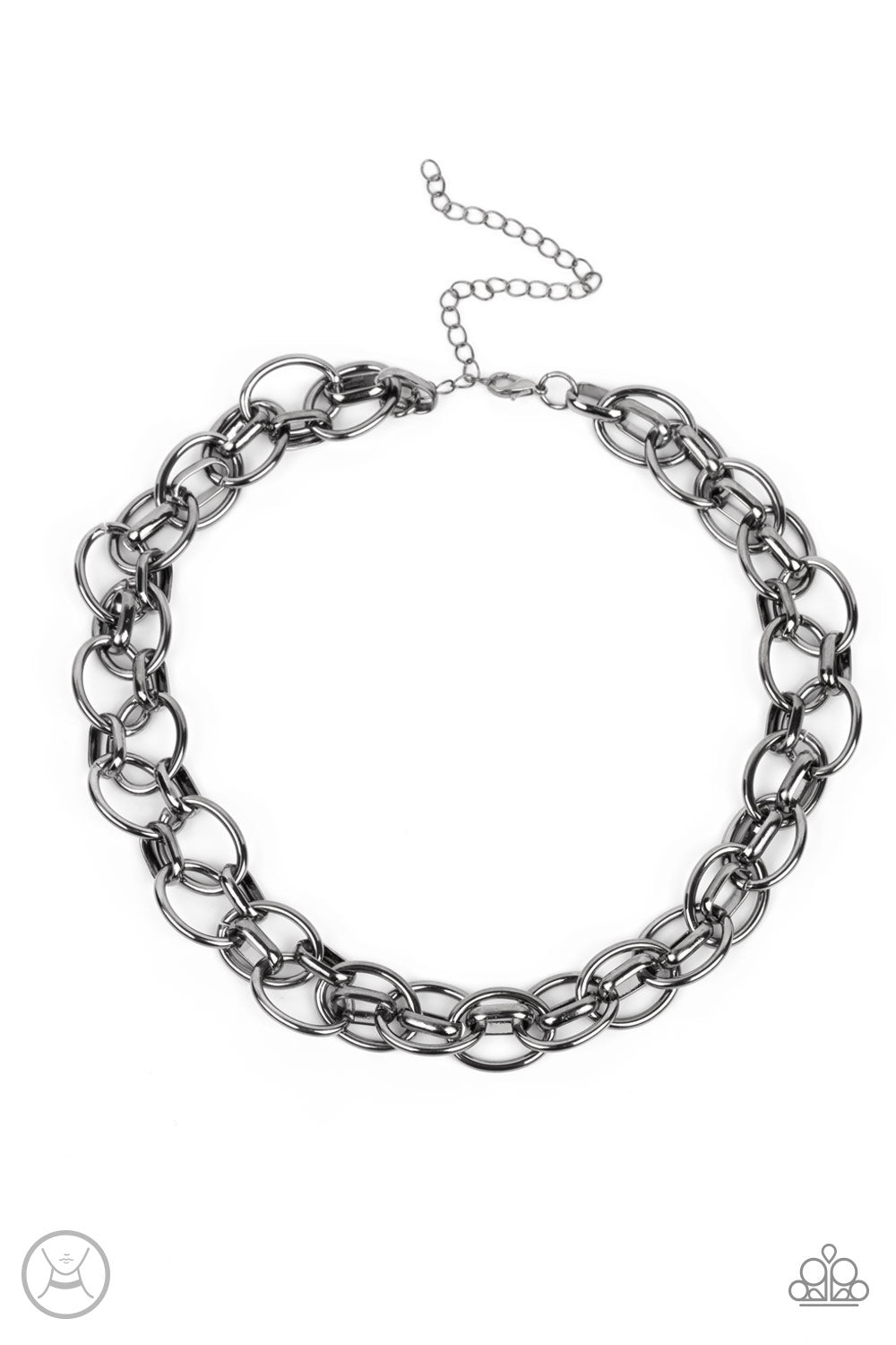 Paparazzi Tough Crowd Black Choker Necklace - P2CH-BKXX-084XX