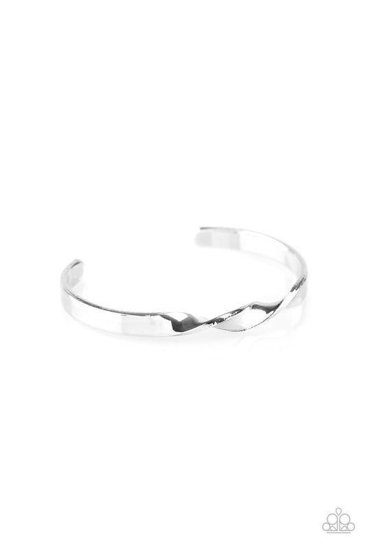 Paparazzi Traditional Twist Silver Cuff Bracelet - P9BA-SVXX-033XX