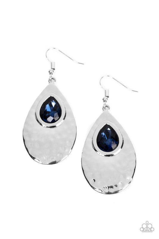 Paparazzi Tranquil Trove Blue Fishhook Earrings - P5RE-BLXX-261XX