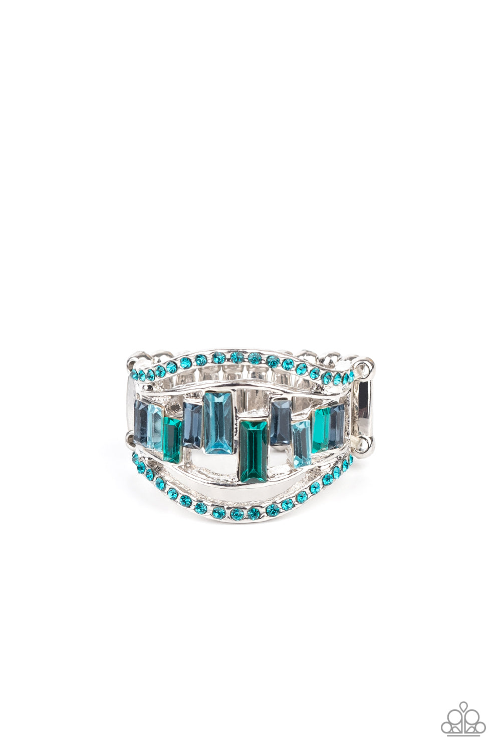 Paparazzi Treasure Chest Charm Blue Ring