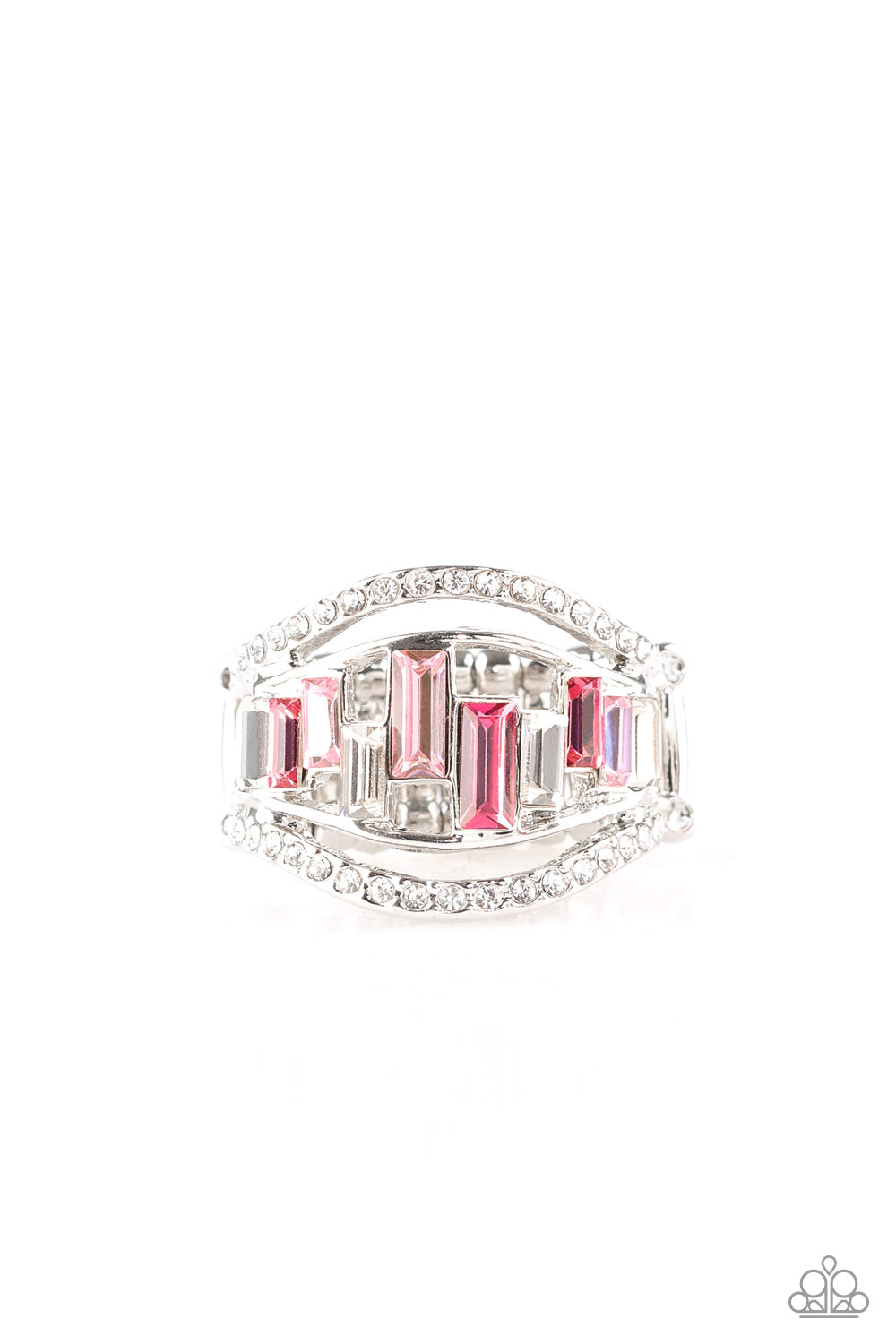 Paparazzi Treasure Chest Charm Pink Ring