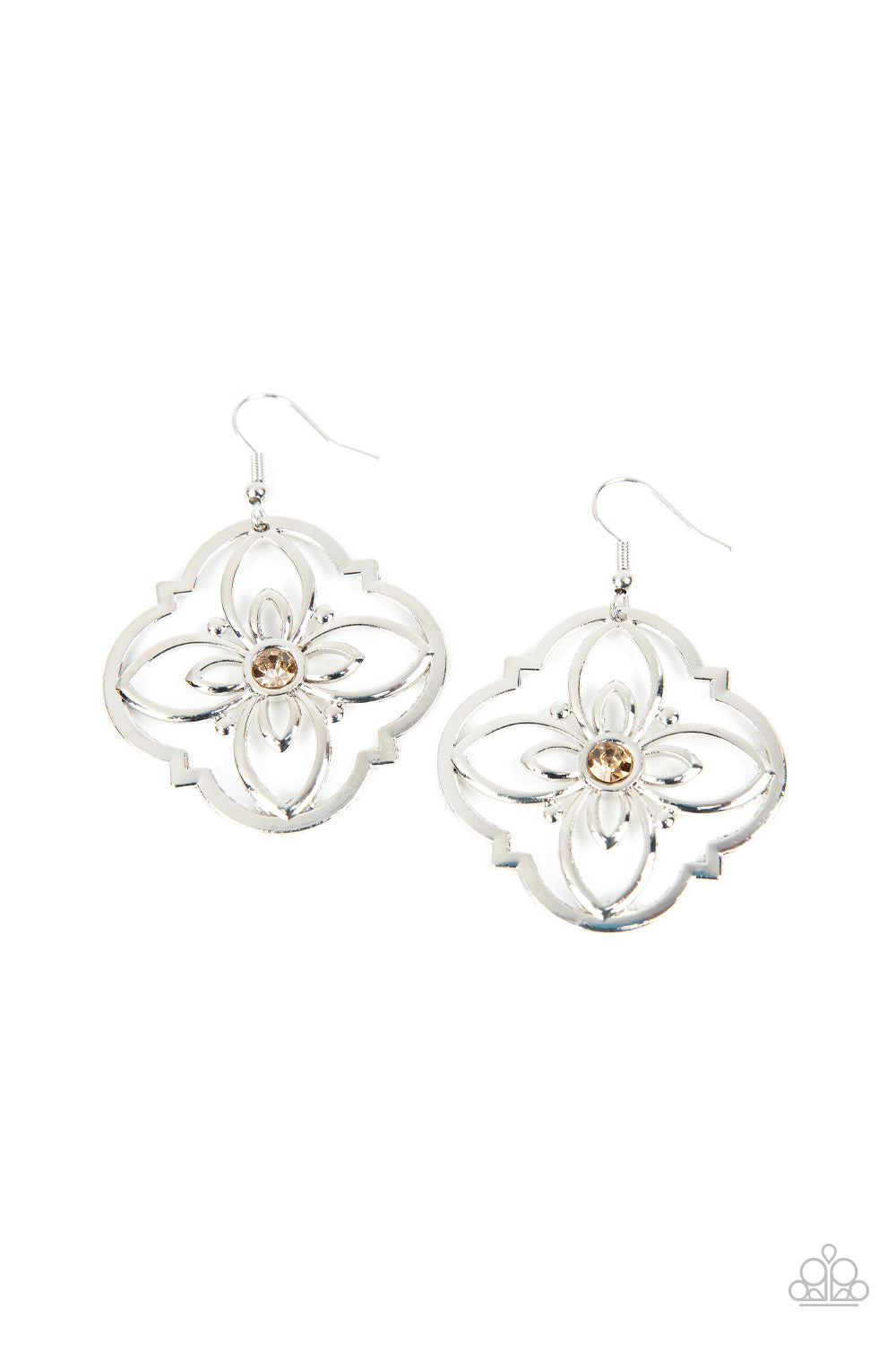 Paparazzi Treasure Grove Brown Fishhook Earrings - P5WH-BNXX-117XX