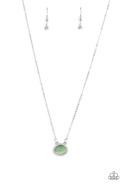 Paparazzi Treasure Me Always Green Short Necklace - P2DA-GRXX-114XX