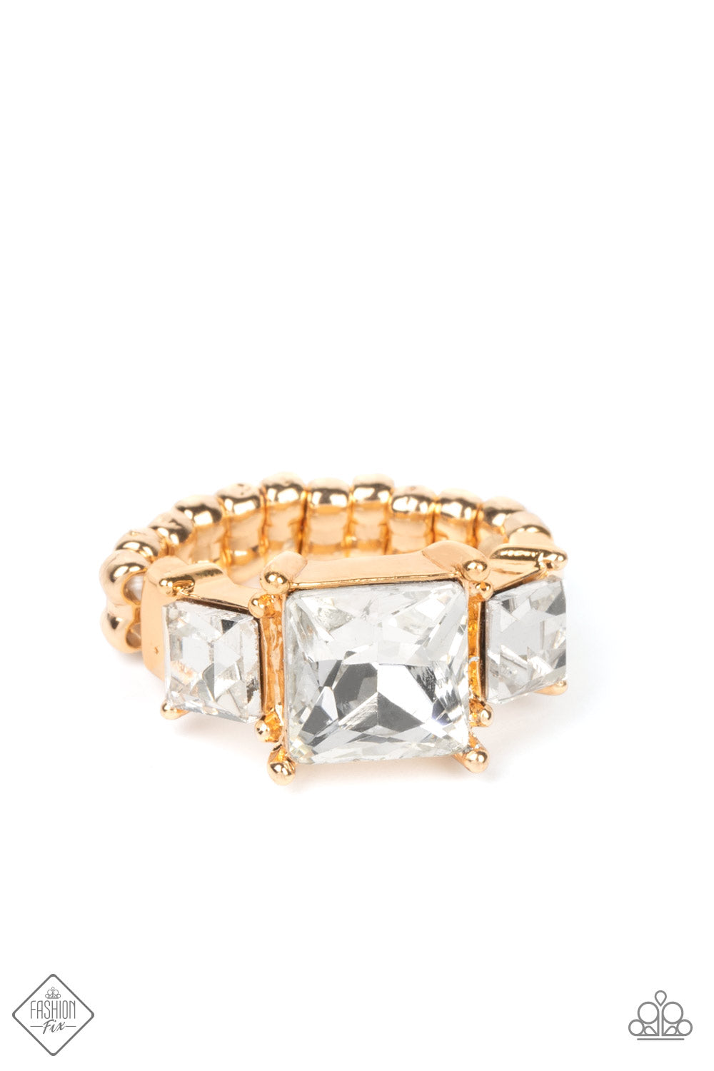 Paparazzi Treasured Twinkle Gold Ring - Fashion Fix Magnificent Musings July 2022