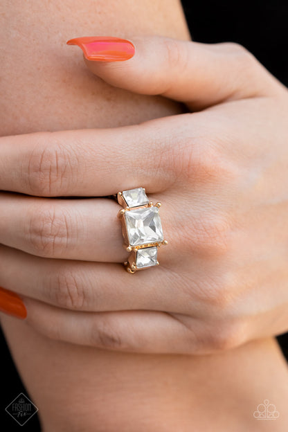 Paparazzi Treasured Twinkle Gold Ring - Fashion Fix Magnificent Musings July 2022