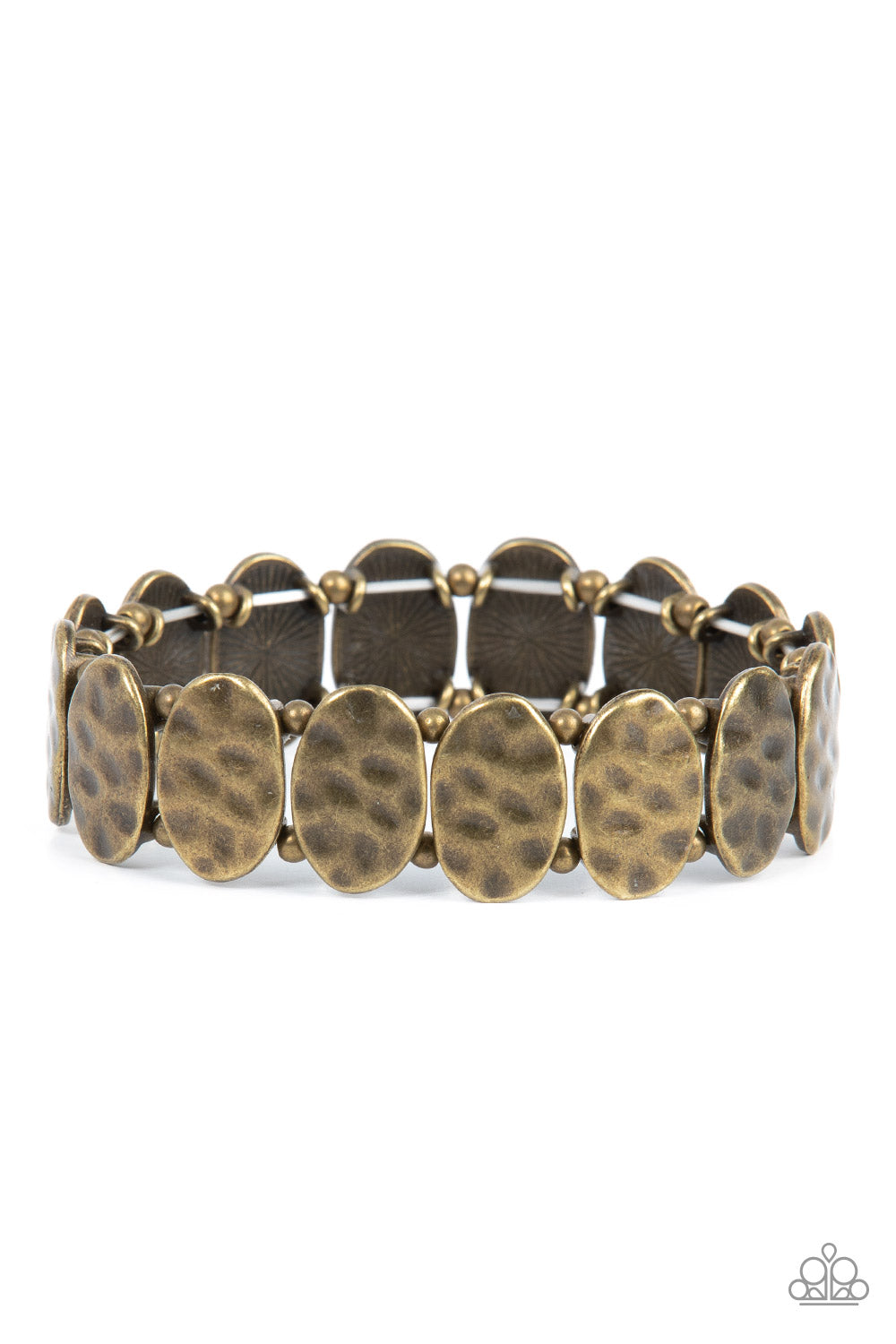 Paparazzi Trinket Trek Brass Stretch Bracelet - P9BA-BRXX-053XX