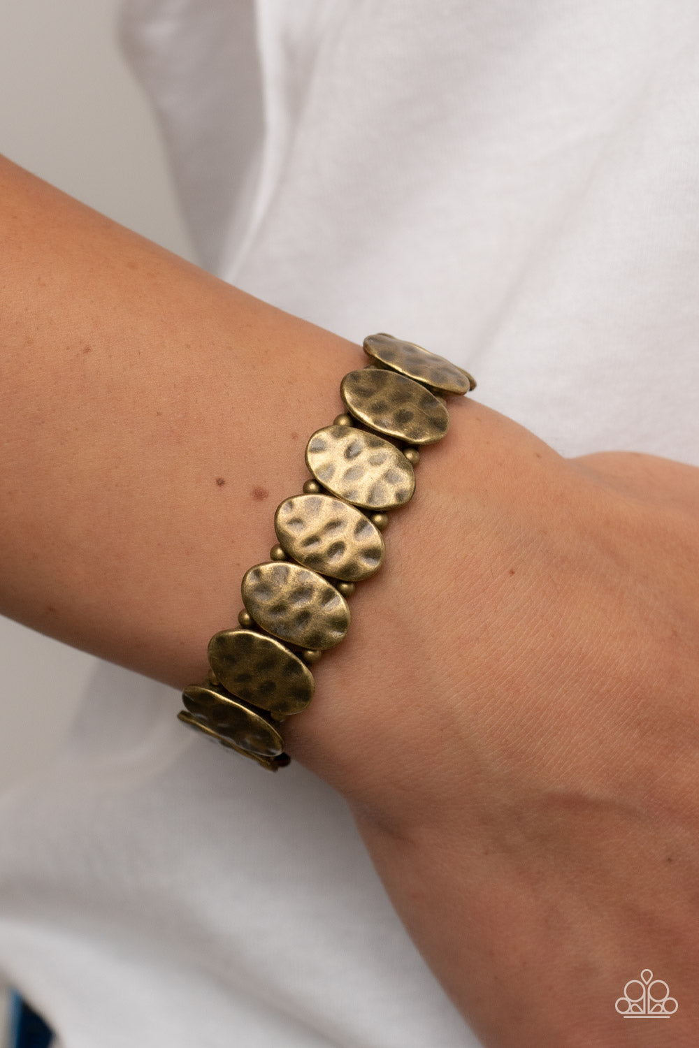 Brass stretchy on sale bracelet paparazzi