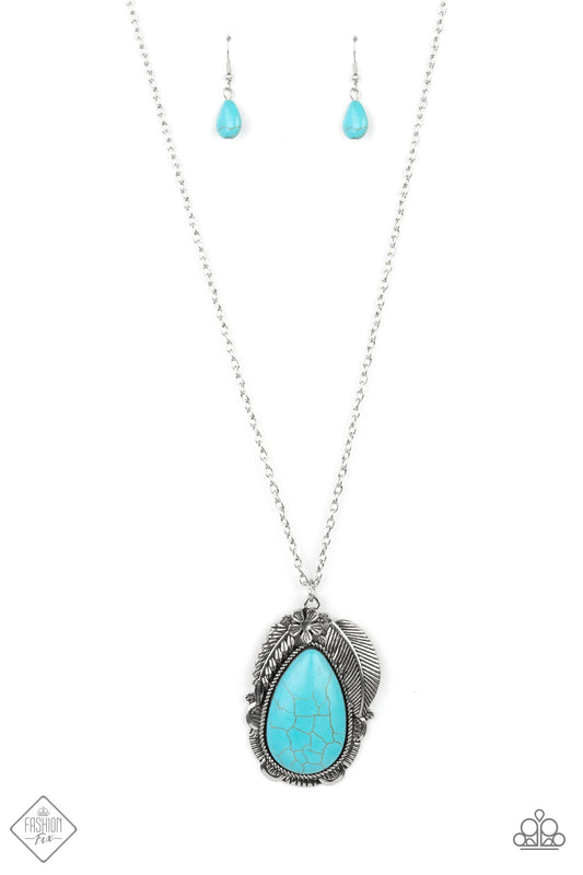 Paparazzi Tropical Mirage Blue Stone Long Necklace - Fashion Fix Simply Santa Fe May 2021
