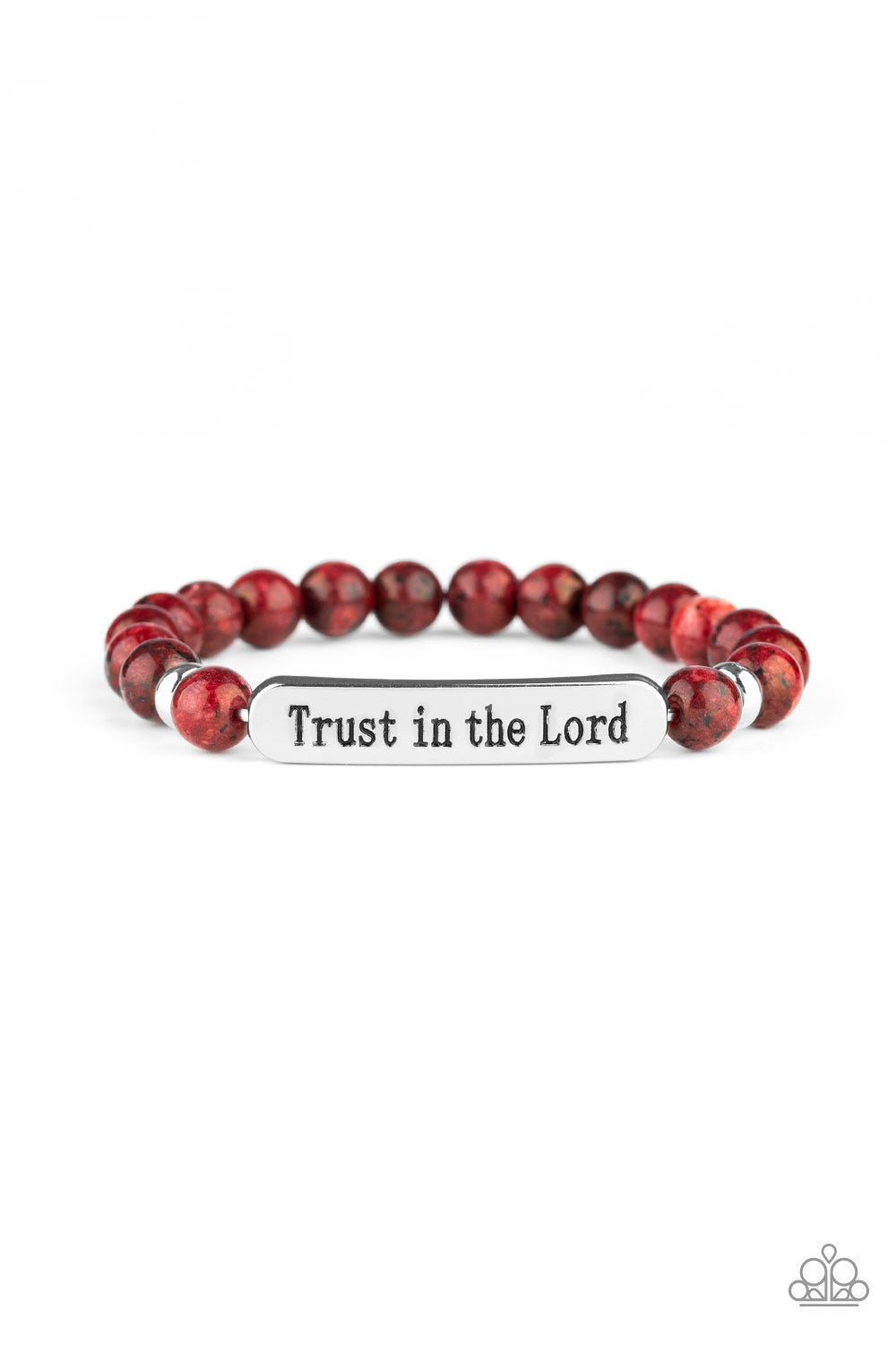 Paparazzi Trust Always Red Stretch Bracelet