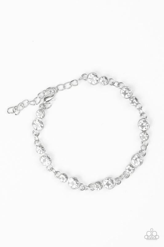 Paparazzi Twinkle Twinkle Little STARLET White Clasp Bracelet