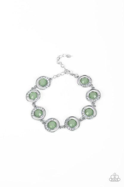 Paparazzi Twinkling Trajectory Green Clasp Bracelet - P9DA-GRXX-058XX
