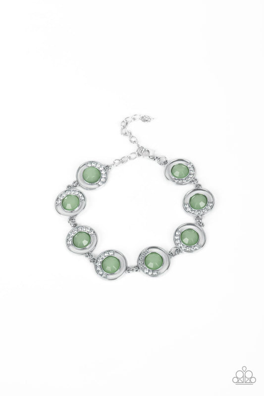 Paparazzi Twinkling Trajectory Green Clasp Bracelet - P9DA-GRXX-058XX