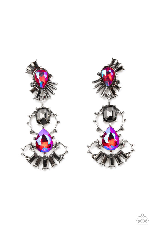 Paparazzi Ultra Universal Pink Post Earrings - Life of the Party Exclusive July 2022 - P5PO-PKXX-081XX