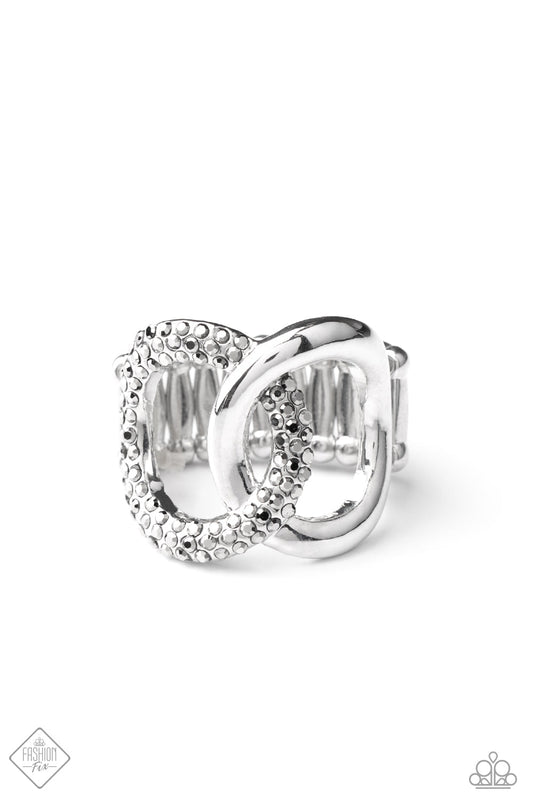 Paparazzi Unbreakable Bond Silver Ring - Fashion Fix Magnificent Musings December 2020