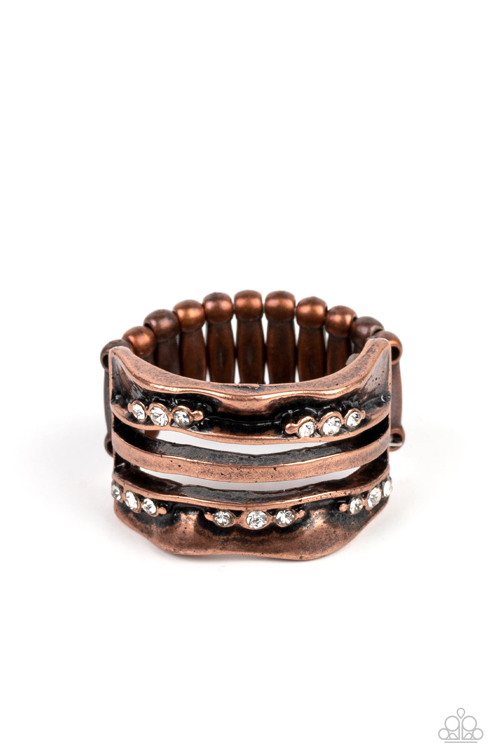 Paparazzi Unexpected Treasure Copper Ring - P4SE-CPXX-095XX