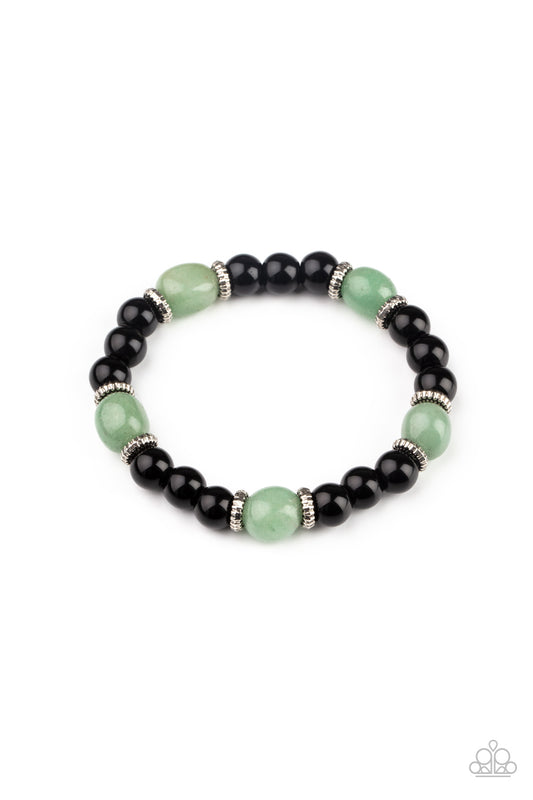 Paparazzi Unity Green Unisex Stretch Bracelet - P9UR-GRXX-161XX