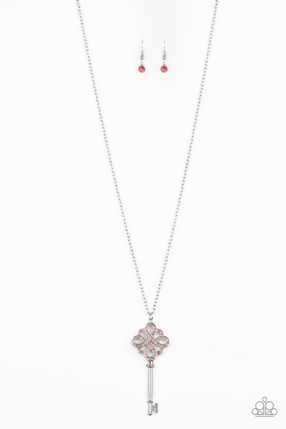 Paparazzi Unlocked Pink Long Necklace - Life Of The Party May 2020