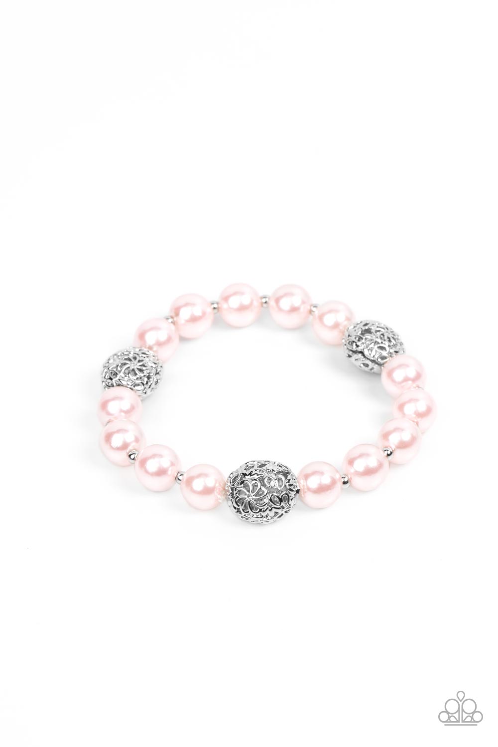 Paparazzi Upscale Whimsy Pink Stretch Bracelet - P9RE-PKXX-248XX
