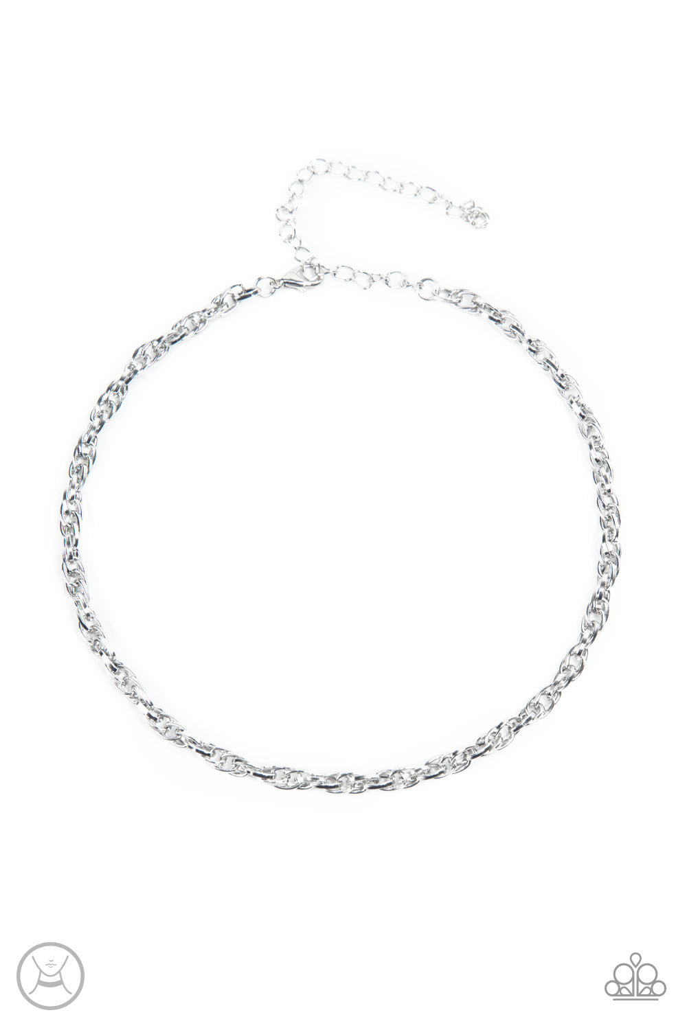 Paparazzi Urban Underdog Silver Choker Necklace - P2CH-SVXX-077XX