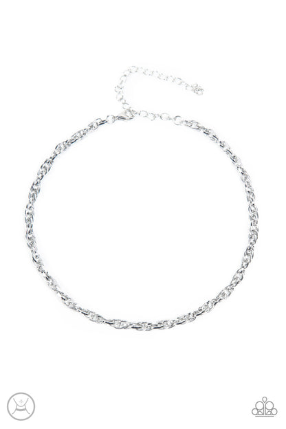 Paparazzi Urban Underdog Silver Choker Necklace - P2CH-SVXX-077XX