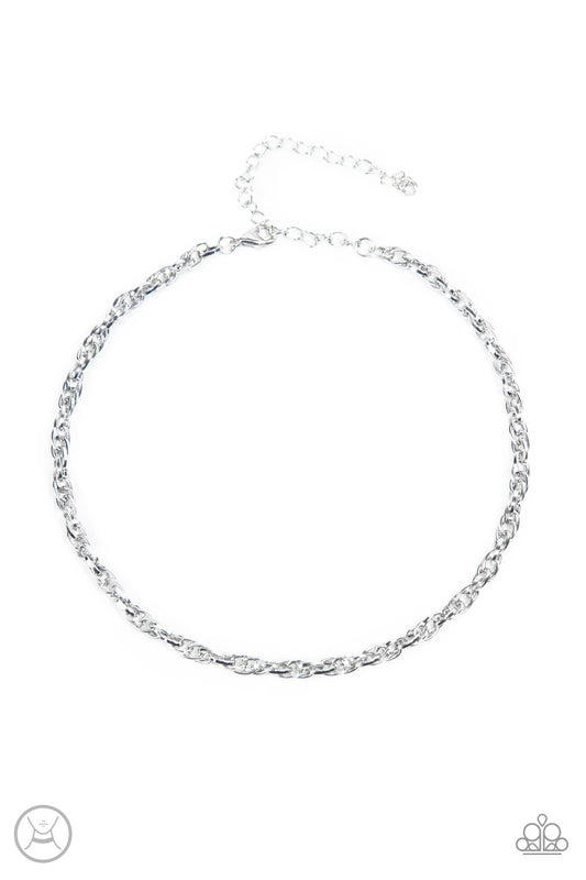 Paparazzi Urban Underdog Silver Choker Necklace - P2CH-SVXX-077XX