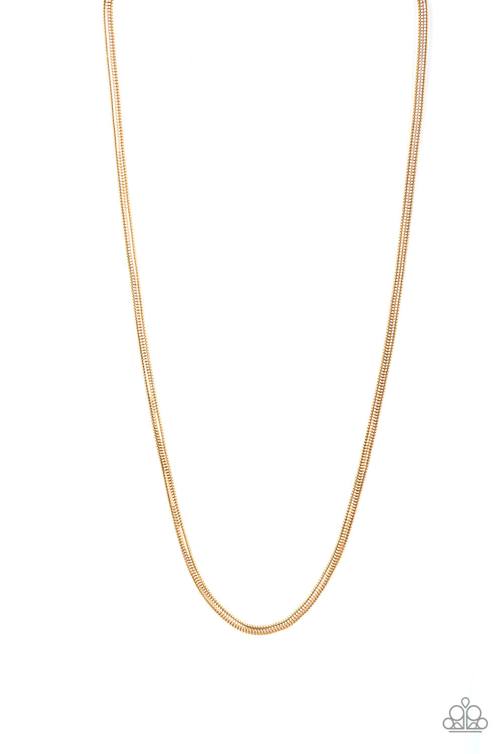 Paparazzi Victory Lap Gold Men's Long Necklace - P2MN-URGD-025XX