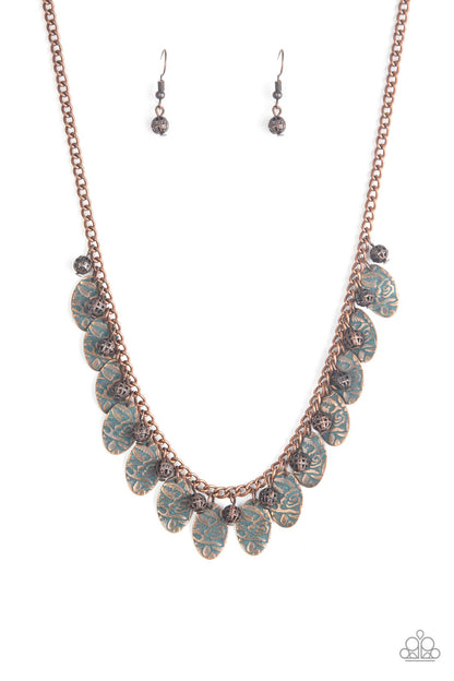 Paparazzi Vintage Gardens Copper Short Necklace - P2WH-CPXX-133XX