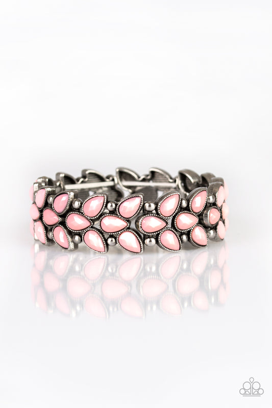 Paparazzi Vintage Venture Pink Stretch Bracelet - P9WH-PKXX-215XX