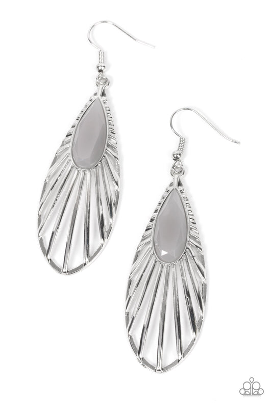 Paparazzi WING-A-Ding-Ding Silver Fishhook Earrings - P5RE-SVXX-326XX
