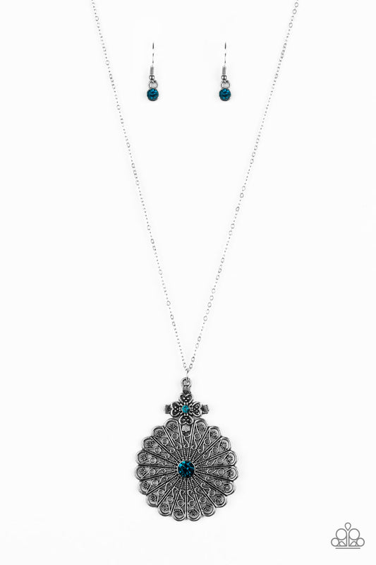 Paparazzi Walk On The WILDFLOWER Side Blue Long Necklace - P2WH-BLXX-312XX
