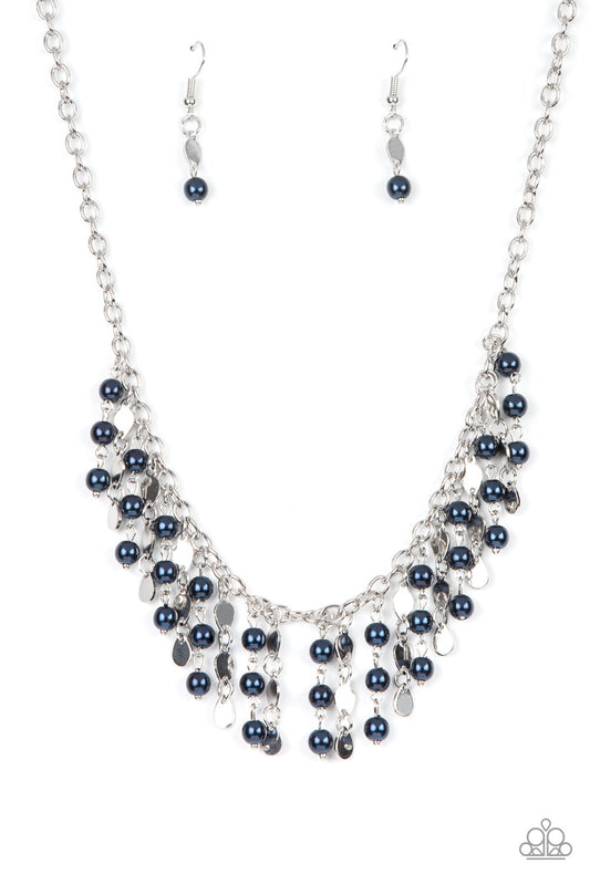 Paparazzi Wall Street Stylist Blue Short Necklace - P2RE-BLXX-362XX