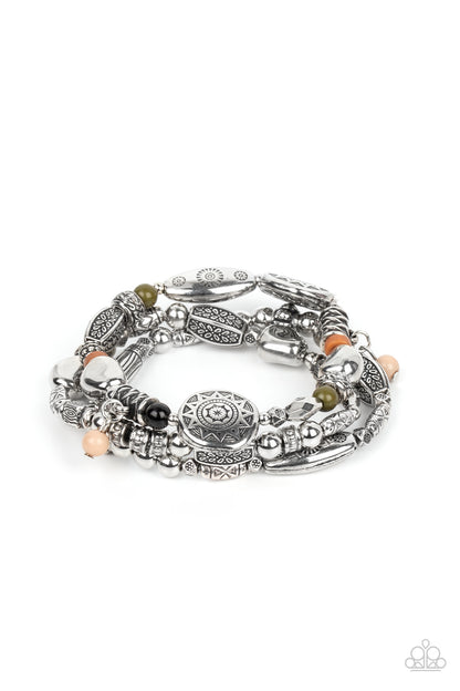 Paparazzi Western Quest Multi Stretch Bracelet - P9SE-MTXX-183XX