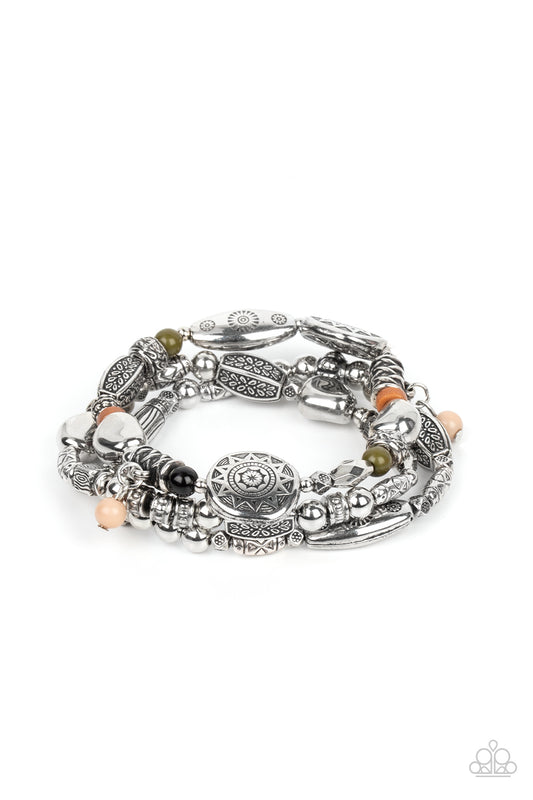 Paparazzi Western Quest Multi Stretch Bracelet - P9SE-MTXX-183XX