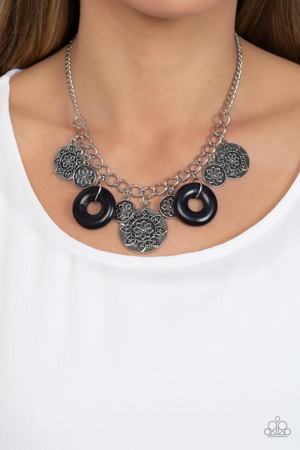 Paparazzi Western Zen Black Short Necklace - P2ST-BKXX-200XX