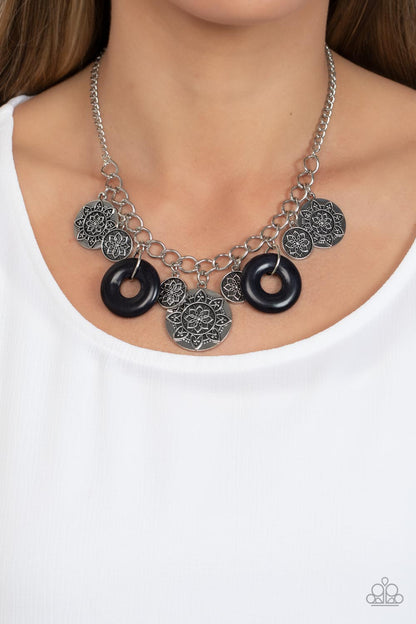 Paparazzi Western Zen Black Short Necklace - P2ST-BKXX-200XX
