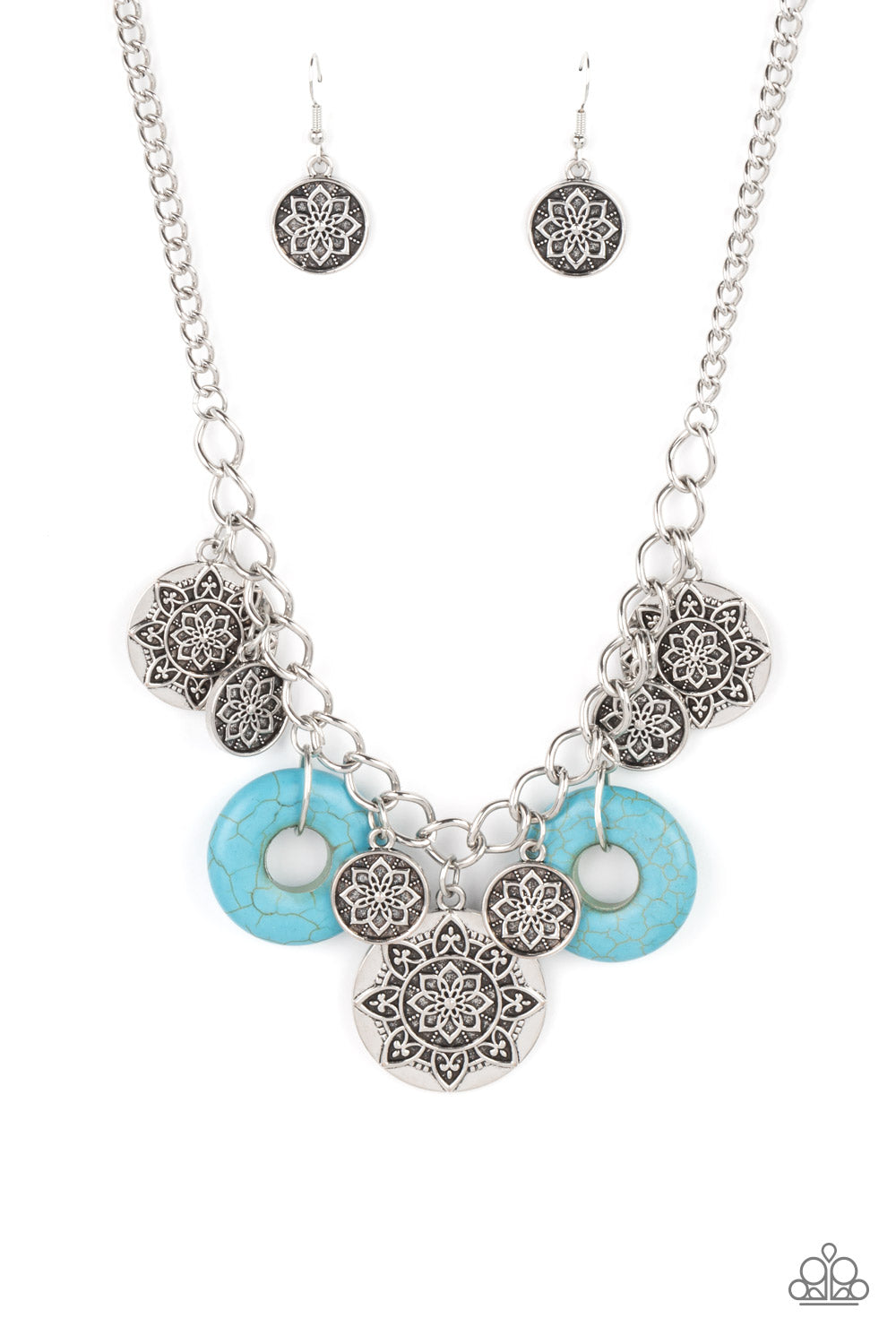 Paparazzi Western Zen Blue Short Necklace - P2ST-BLXX-205XX