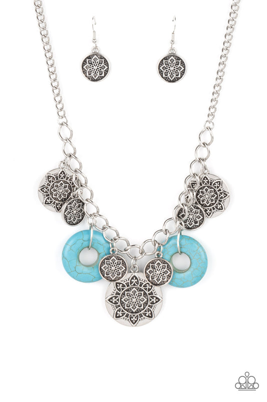 Paparazzi Western Zen Blue Short Necklace - P2ST-BLXX-205XX