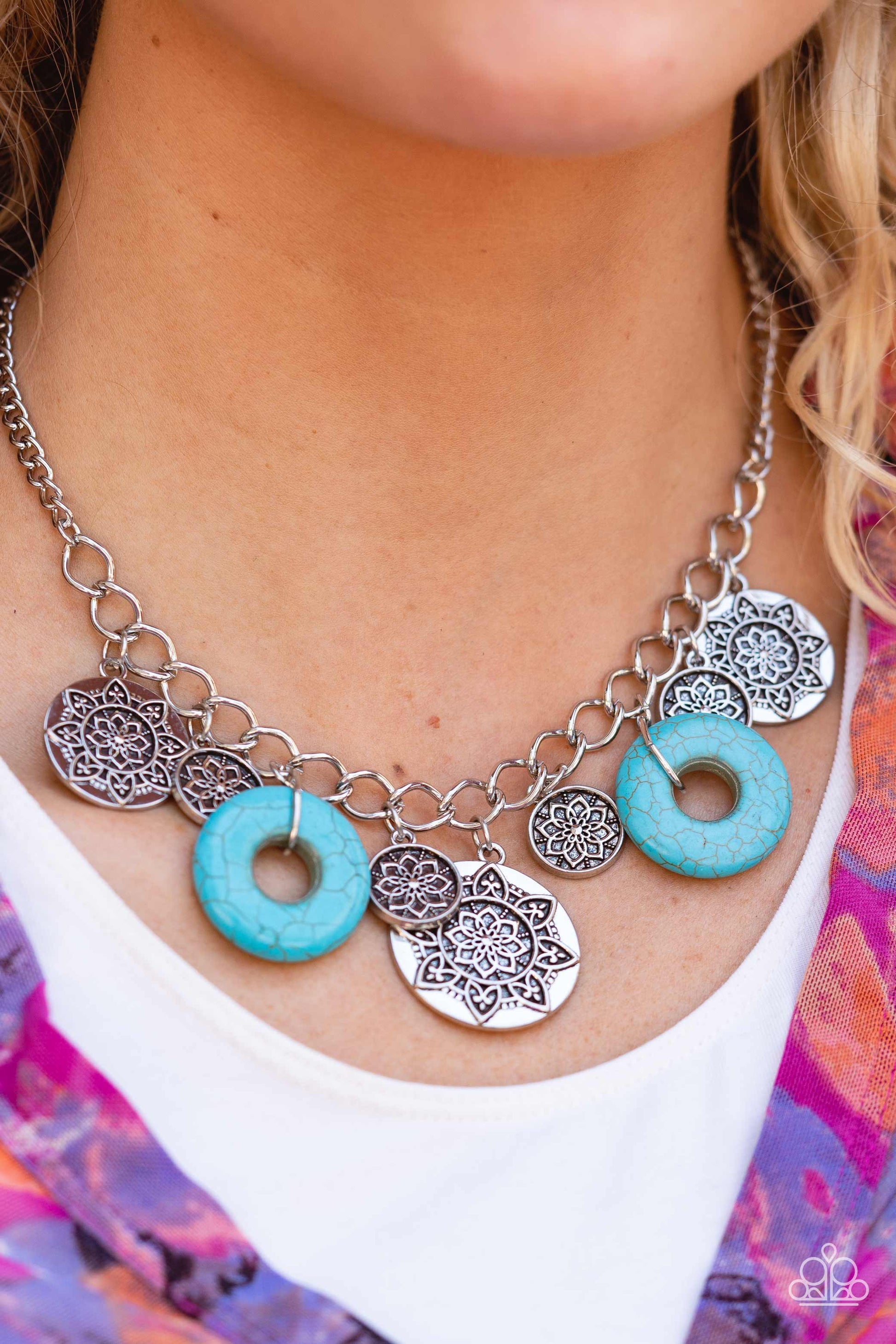 Paparazzi Western Zen Blue Short Necklace - P2ST-BLXX-205XX