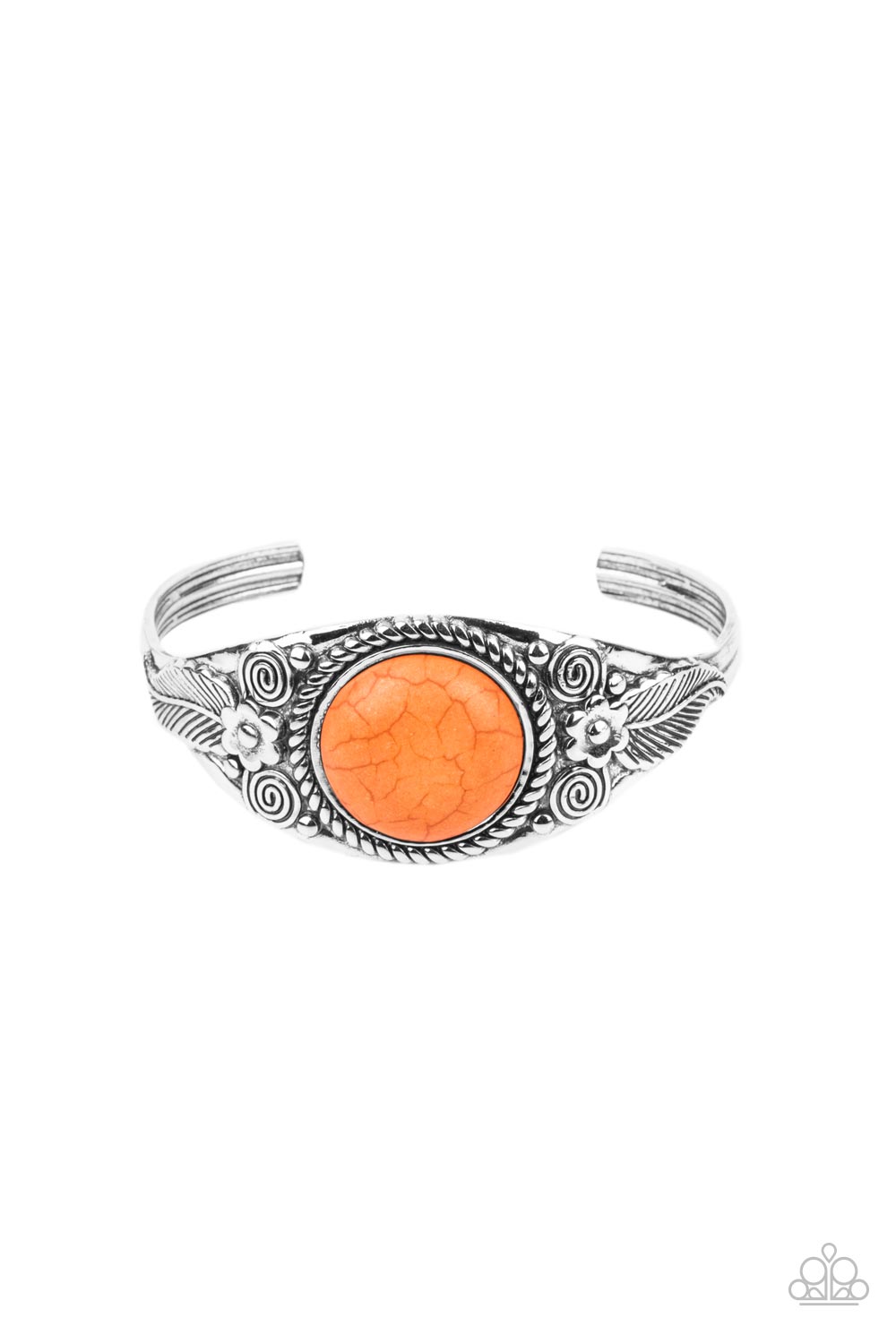 Paparazzi Whimsically Winslow Orange Cuff Bracelet