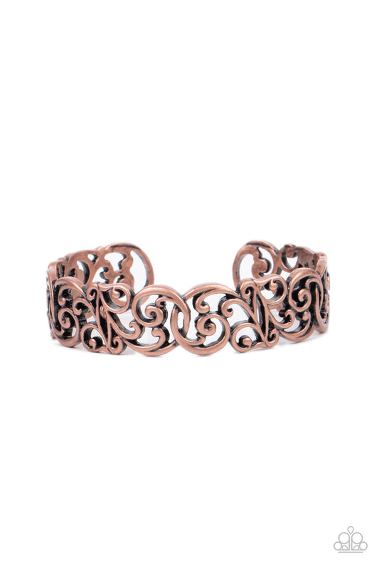 Paparazzi Wild Vineyards Copper Cuff Bracelet - P9WH-CPXX-122XX