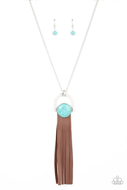 Paparazzi Winslow Wanderer Blue Long Necklace - P2SE-BLXX-435XX