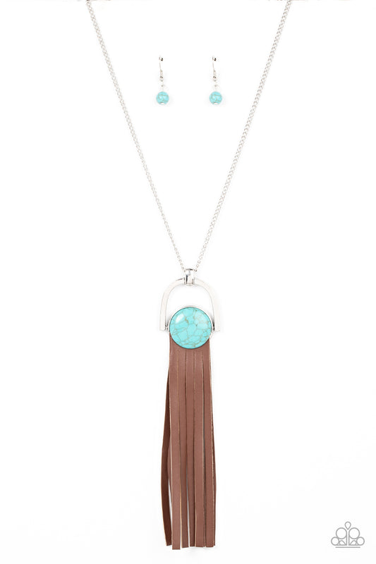 Paparazzi Winslow Wanderer Blue Long Necklace - P2SE-BLXX-435XX