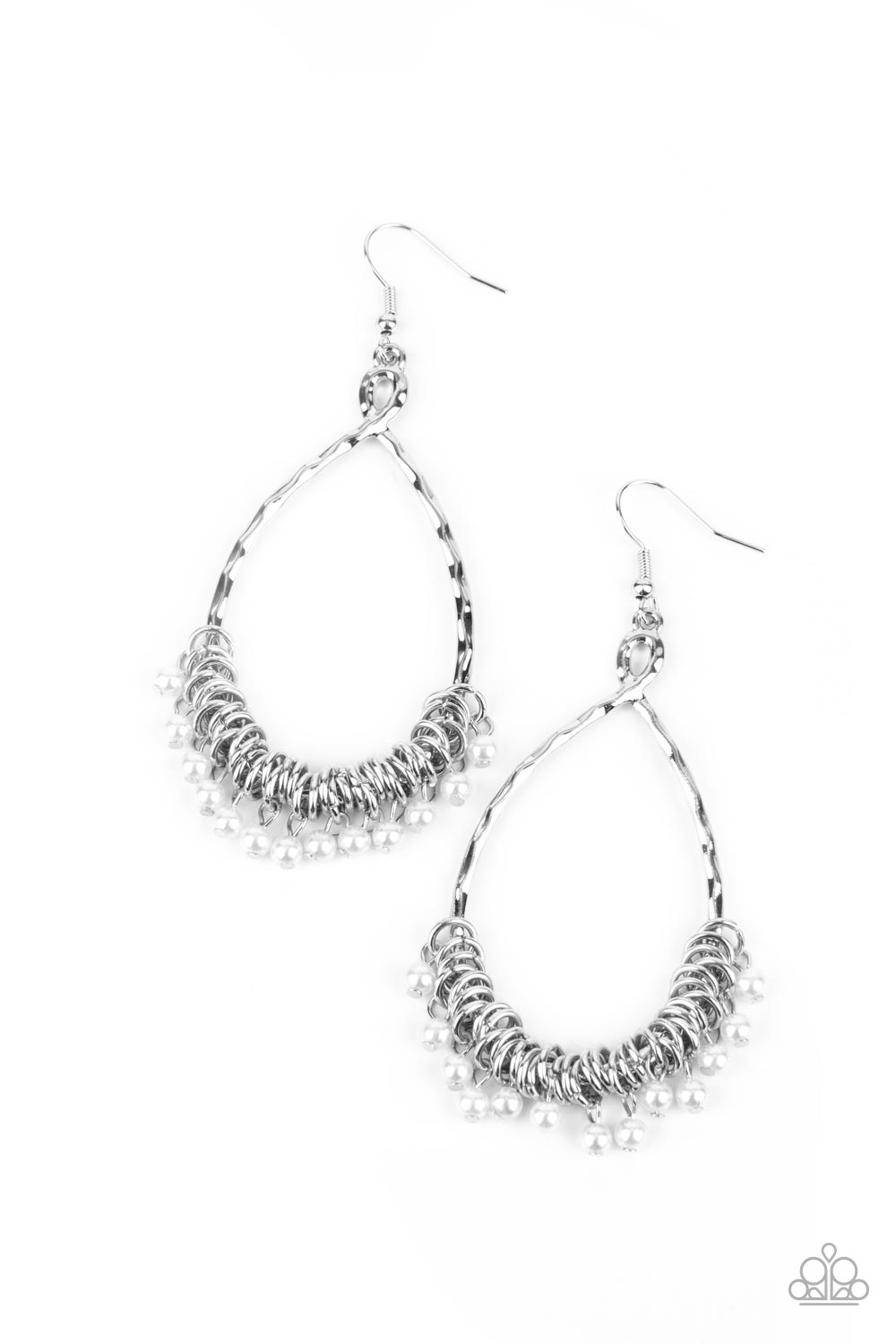 Paparazzi Wishing Well Wonder White Fishhook Earrings - P5RE-WTXX-526XX